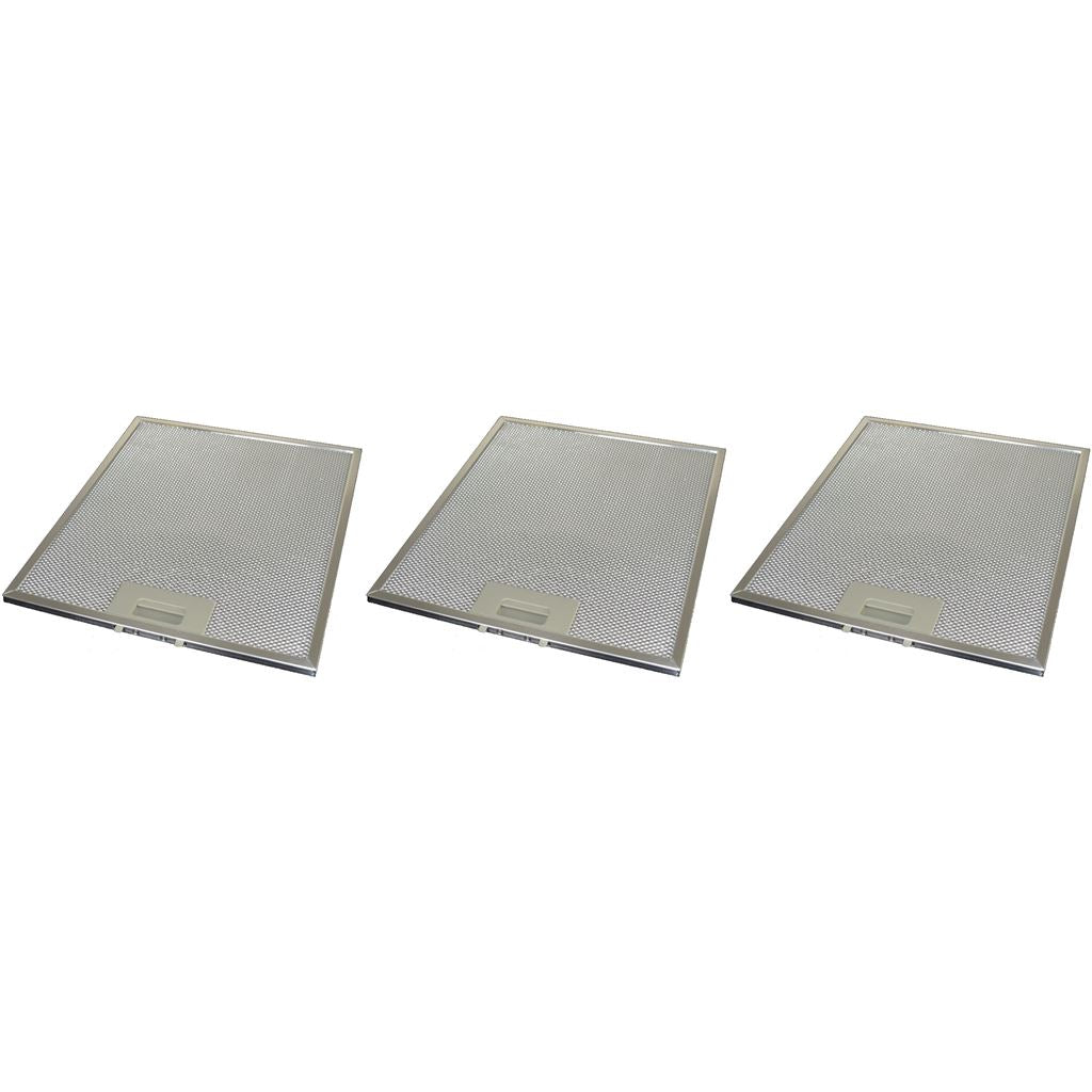 3 x Universal Cooker Hood Metal Grease Filter 270mm x 320mm | Compatible Replacement by Ufixt