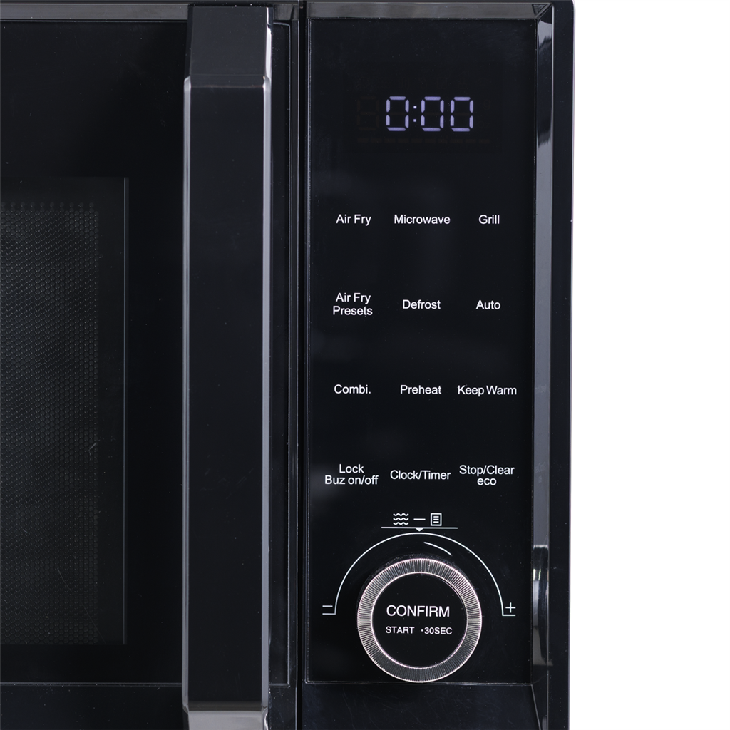 Baridi 7-in-1 Air Fryer Microwave & Grill, 28L Capacity - Black