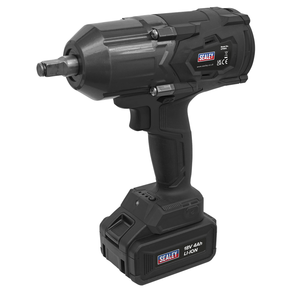 1/2"Sq Drive Cordless Impact Wrench 18V 4Ah