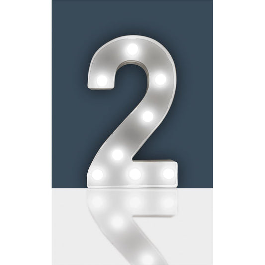 St Helens Home and Garden Battery Operated 3D LED Number Light