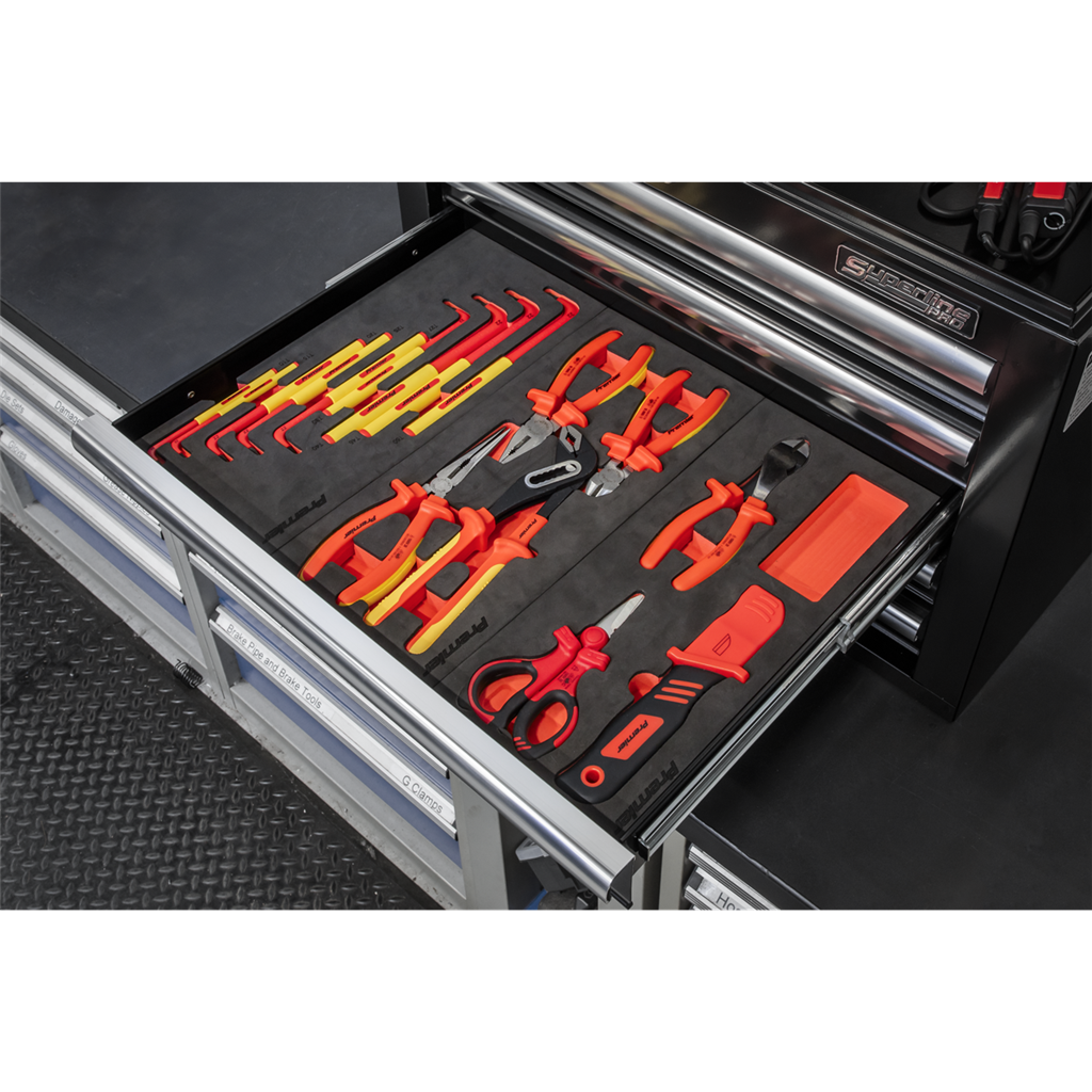 63pc Insulated Tool Kit with 7 Drawer Rollcab