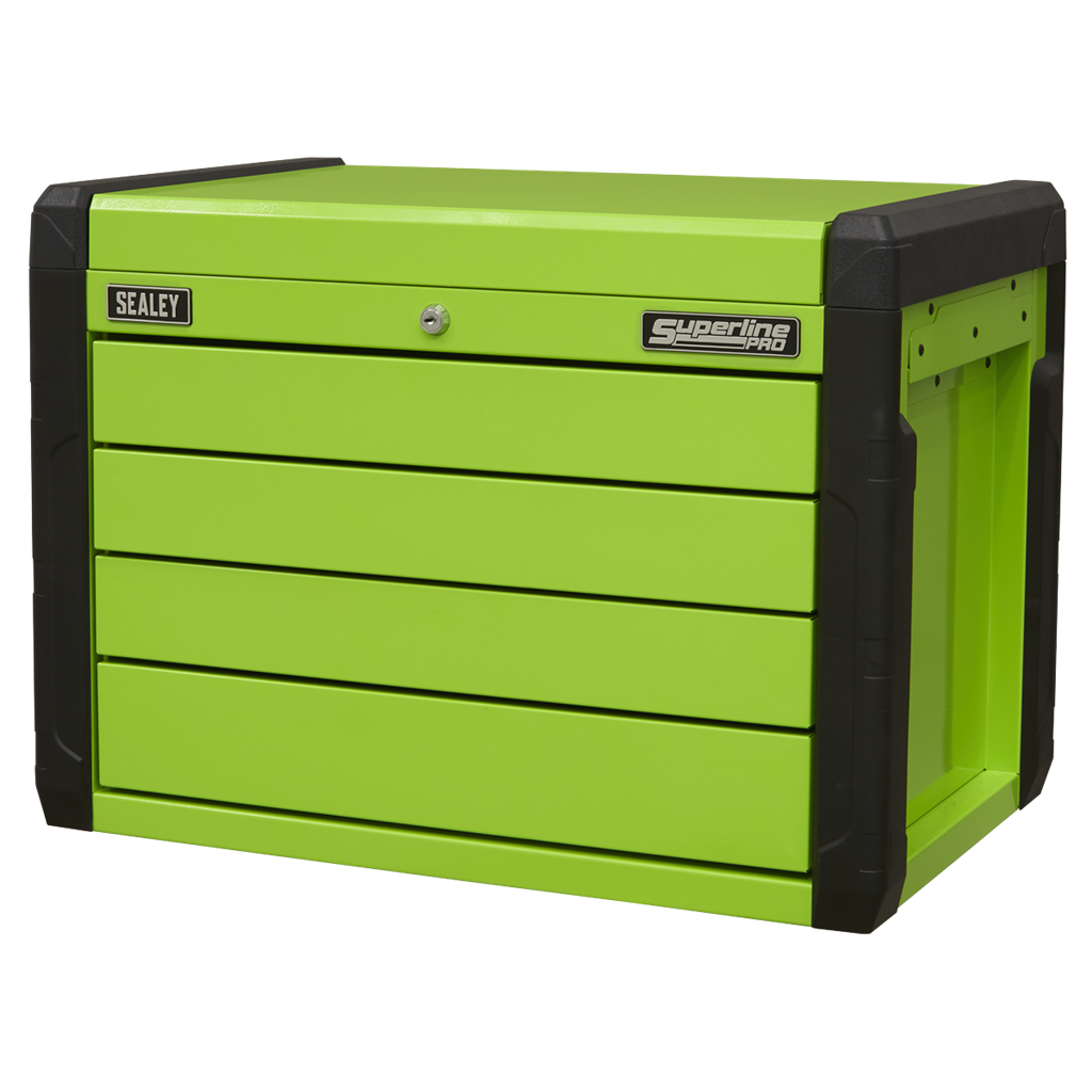 4 Drawer Push-to-Open Topchest with Ball-Bearing Slides - Green