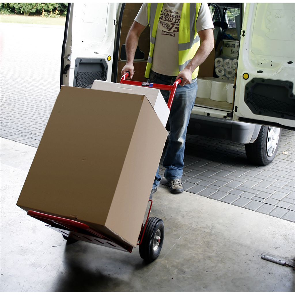 Folding Sack Truck with Pneumatic Tyres 250kg Capacity