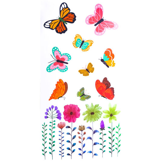 Wheelie Bin Camouflage Stickers - Flowers and Butterfly