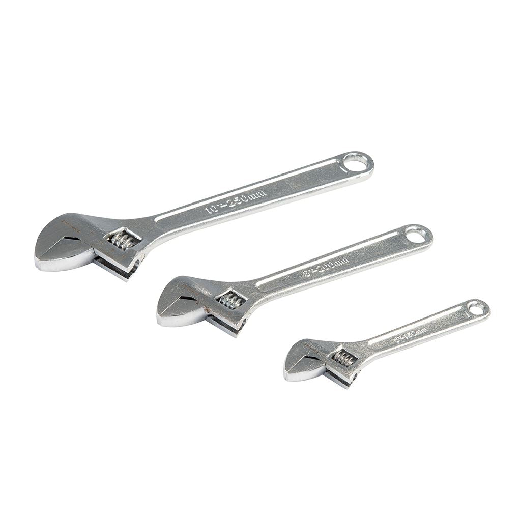 Silverline Adjustable Wrench Set 3pce - 150, 200 & 250mm