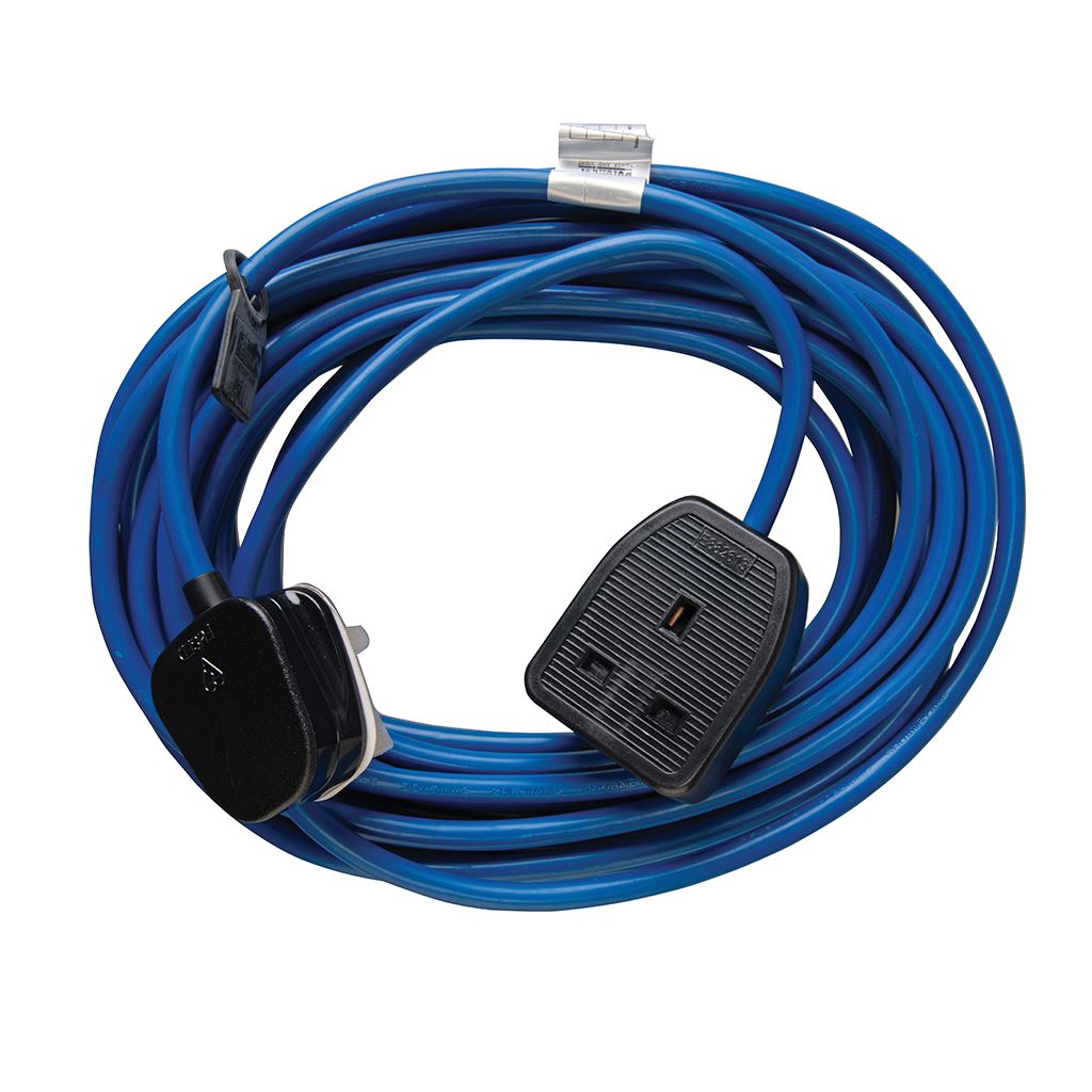 Defender Extension Lead Blue 1.5mm2 13A 10m - 230V