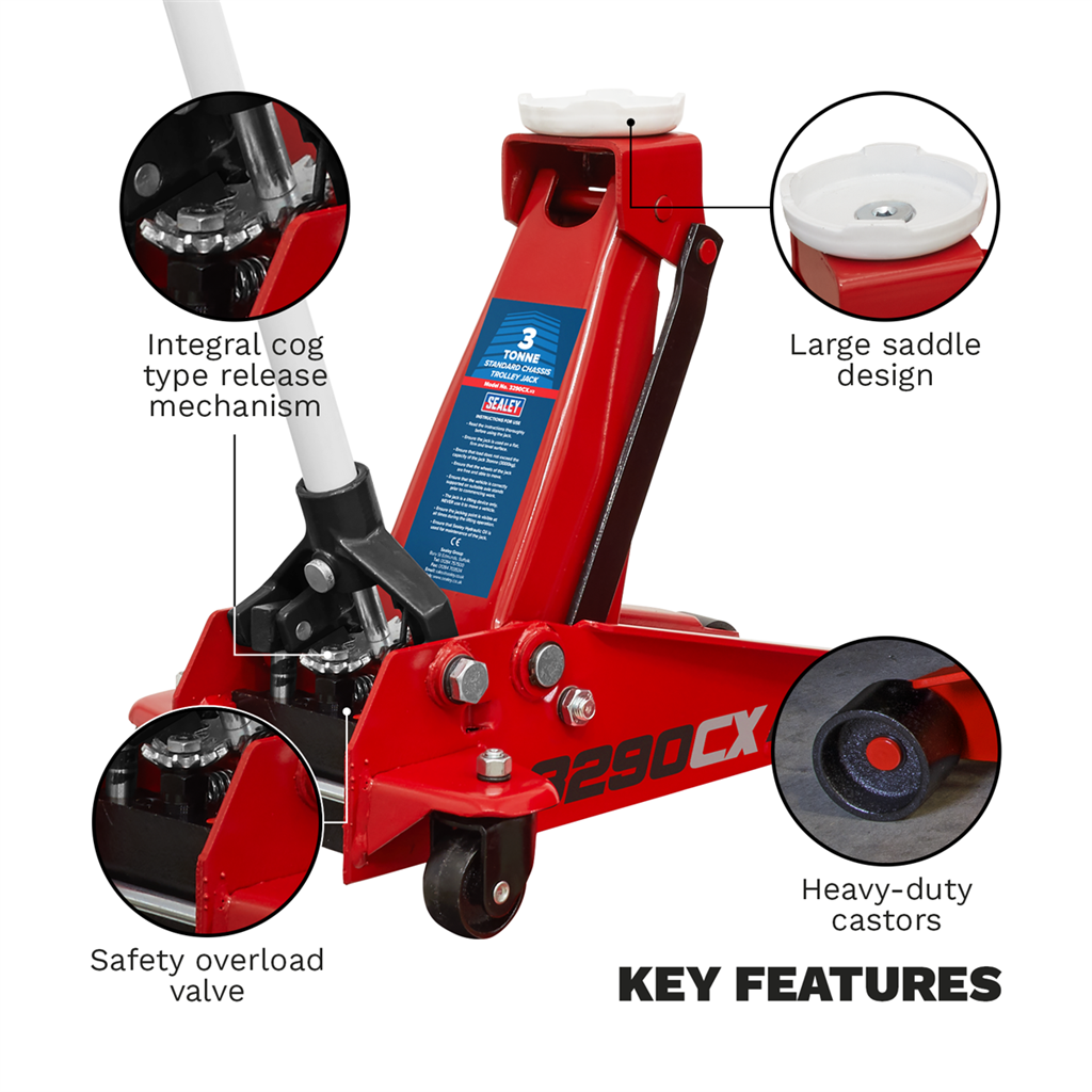 Roadmaster Trolley Jack 3 Tonne