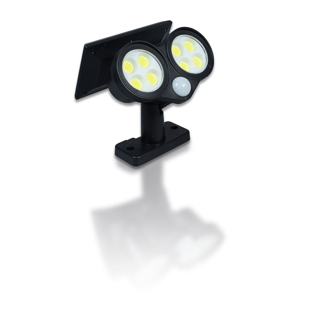 St Helens Home and Garden Twin LED Solar Security Lamp  Wall and Floor Mount With Movement Sensor.