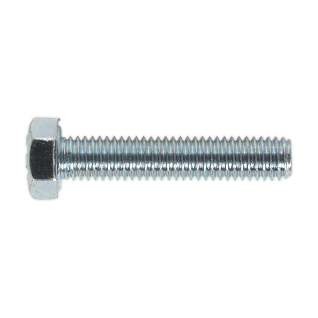 8.8 Zinc Plated HT Setscrew M5 x 25mm, DIN 933 - Pack of 50