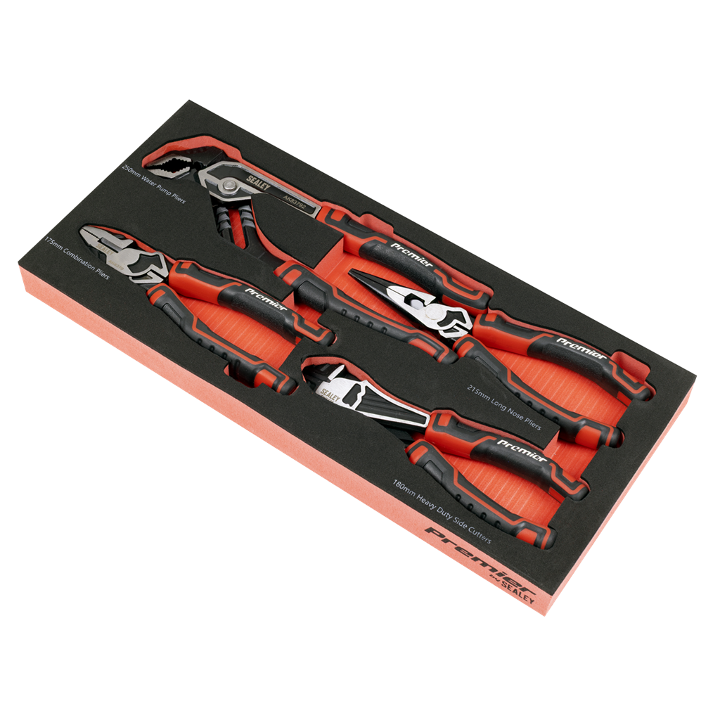 Premier Pliers Set with Tool Tray 4pc