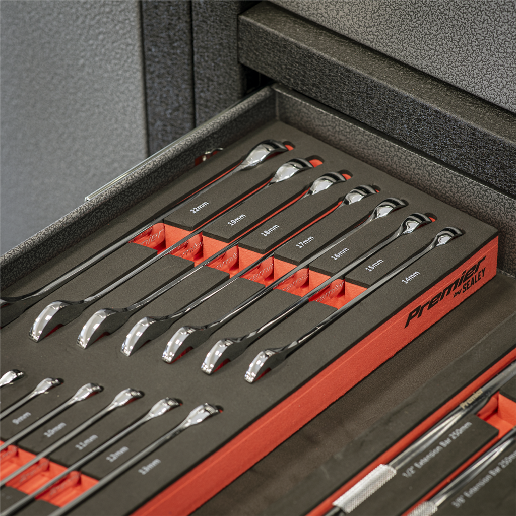 Premier Combination Spanner Set with Tool Tray 15pc