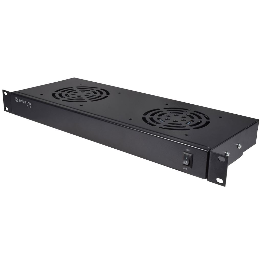 19" Rack Fan Cooling Unit - 1U Dual - CU-2