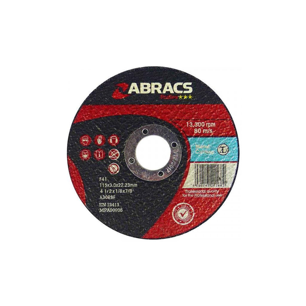 ABRACS Proflex Flat Cutting Disc 100 x 3.0 x 16mm