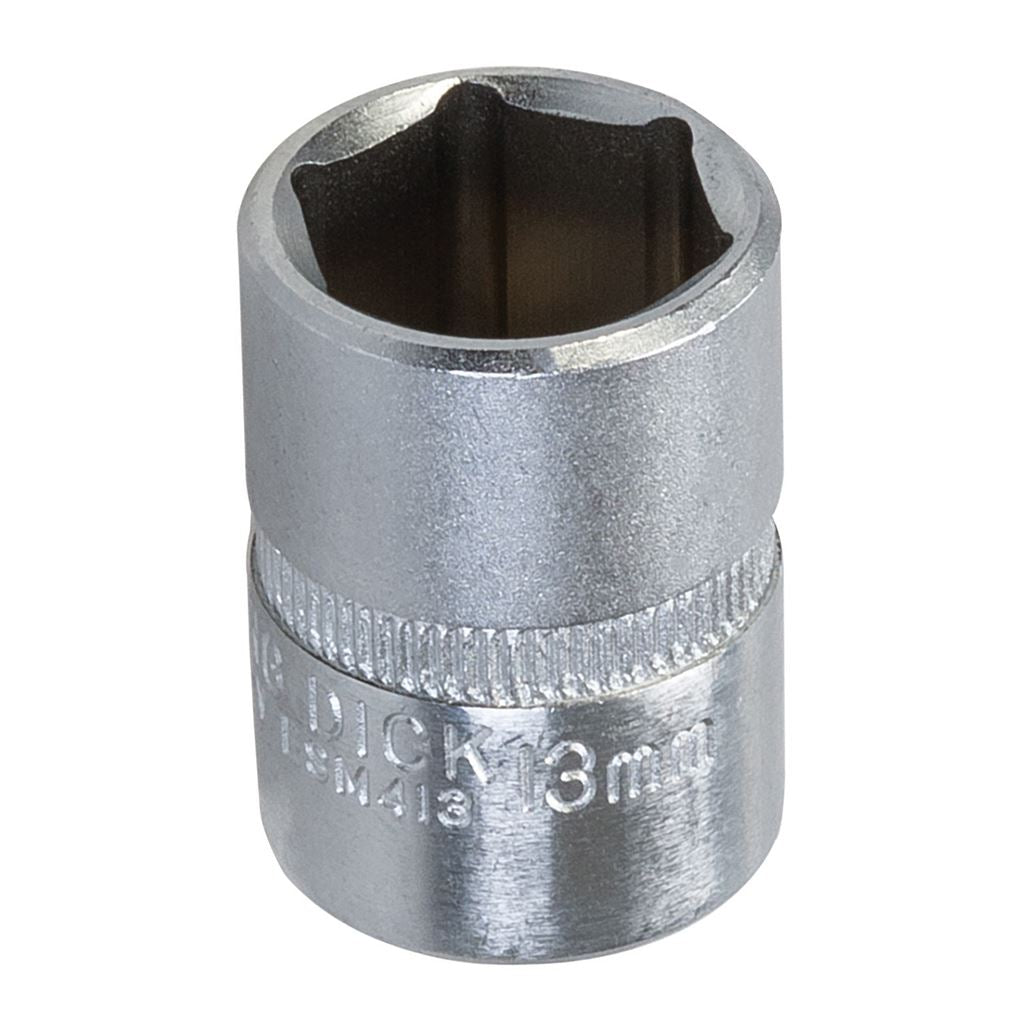 King Dick Socket SD 1/4" Metric 6pt - 13mm