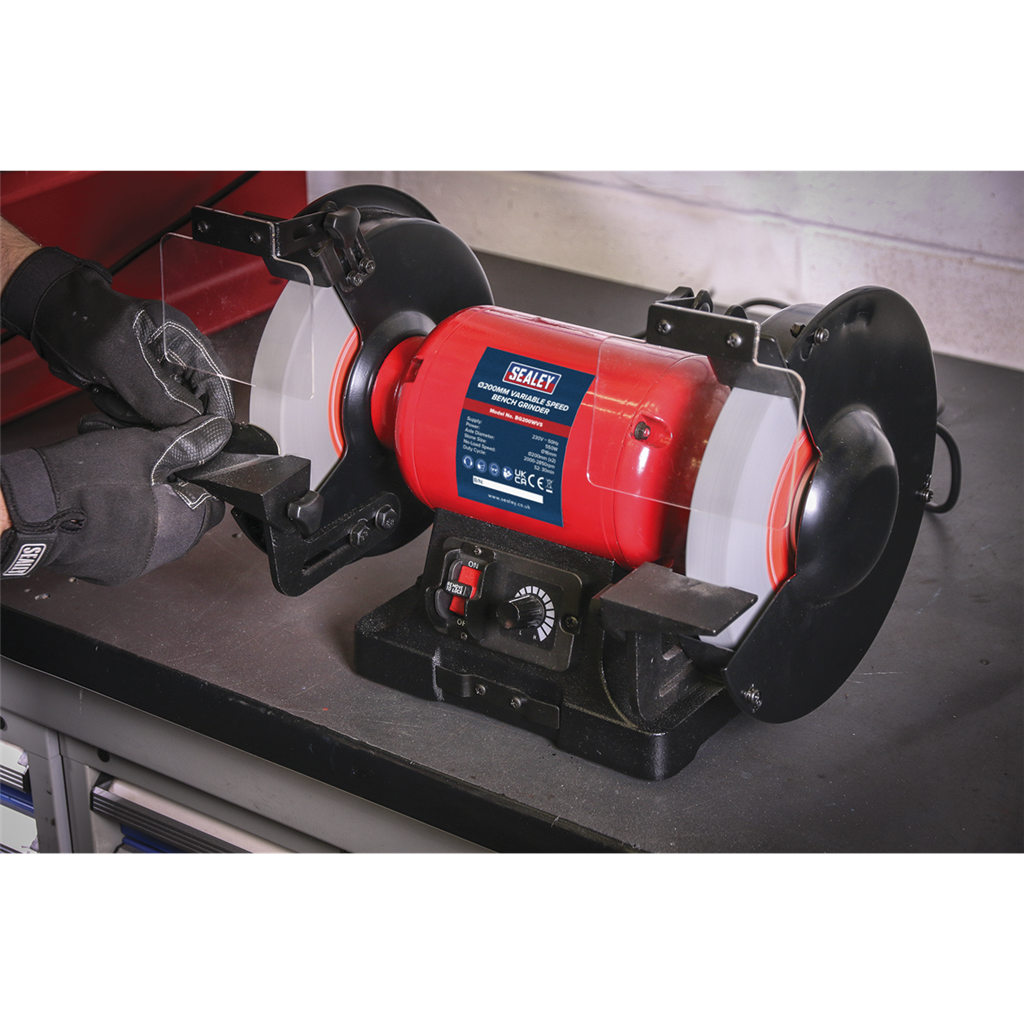 200mm Bench Grinder with Variable Speed 550W/230V