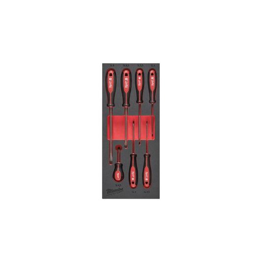 7 pc Tri-Lobe Screwdriver SL Set Foam Insert -7pc