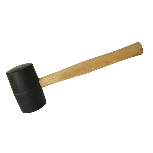 Silverline Black Rubber Mallet - 24oz (680g)