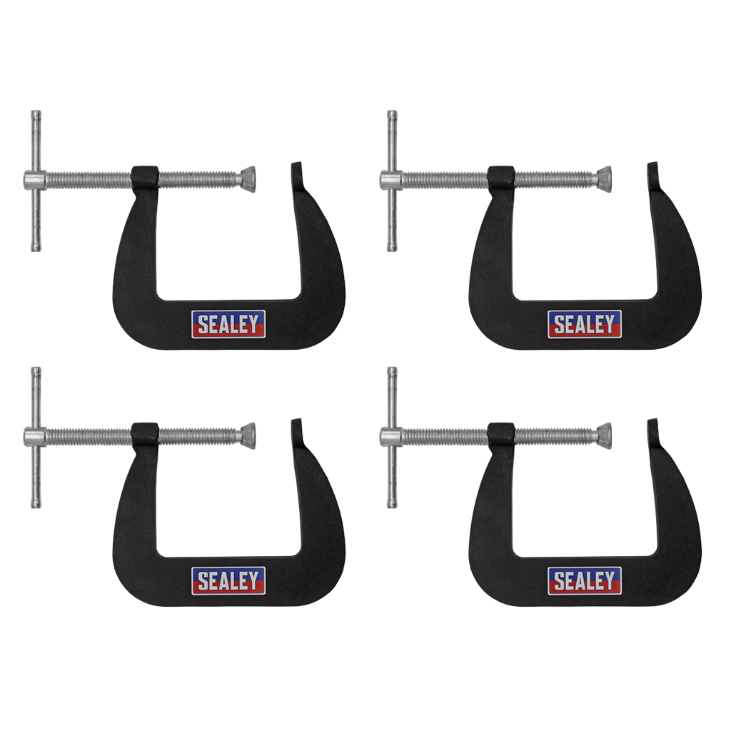 4pc Junior C-Clamp Set  - 64mm x 64mm