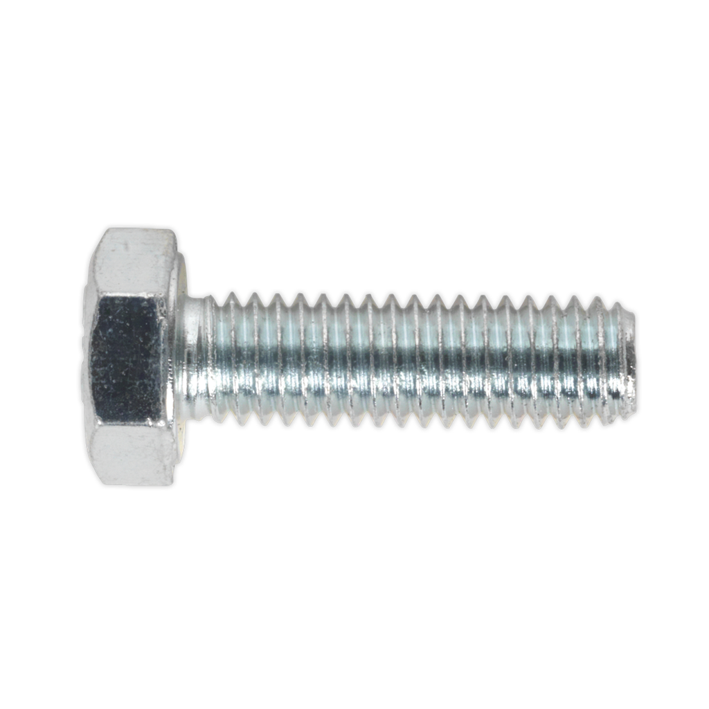 8.8 Zinc Plated HT Setscrew M6 x 20mm, DIN 933 - Pack of 50