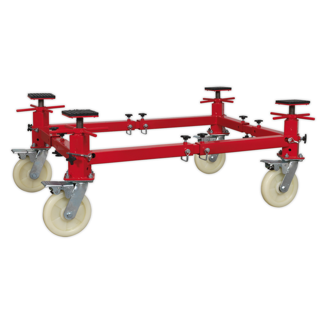 Adjustable 4-Post Vehicle Moving Dolly 900kg Capacity