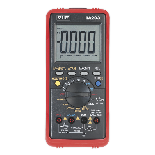 15-Function Digital Automotive Multimeter with Bar Graph/PC Link