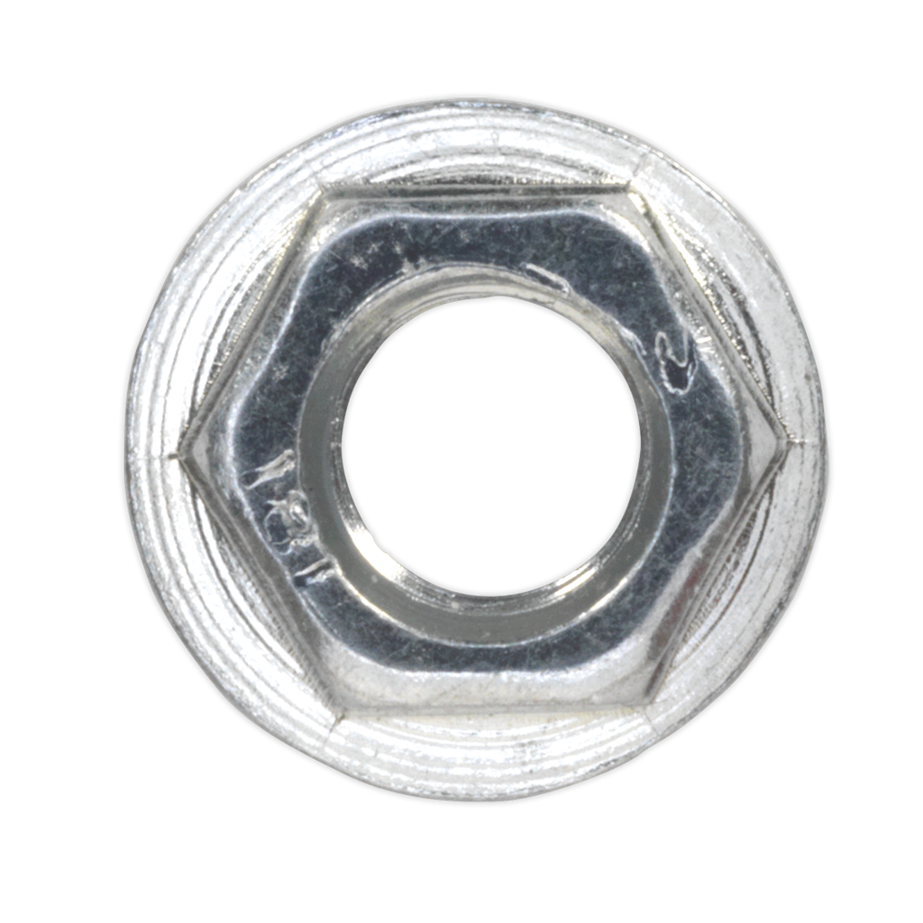 Zinc Plated Serrated Flange Nut M5 - Pack of 100