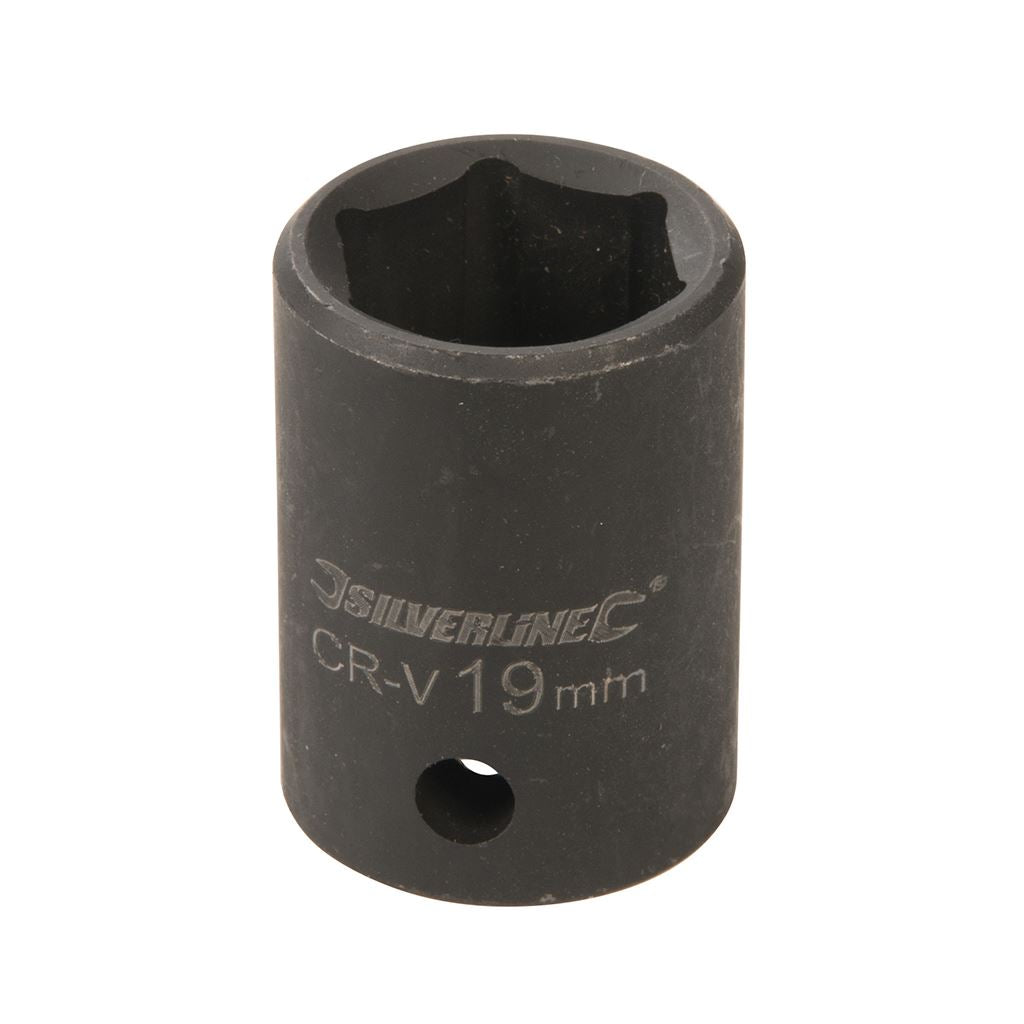 Silverline Impact Socket 1/2" Drive 6pt Metric - 19mm