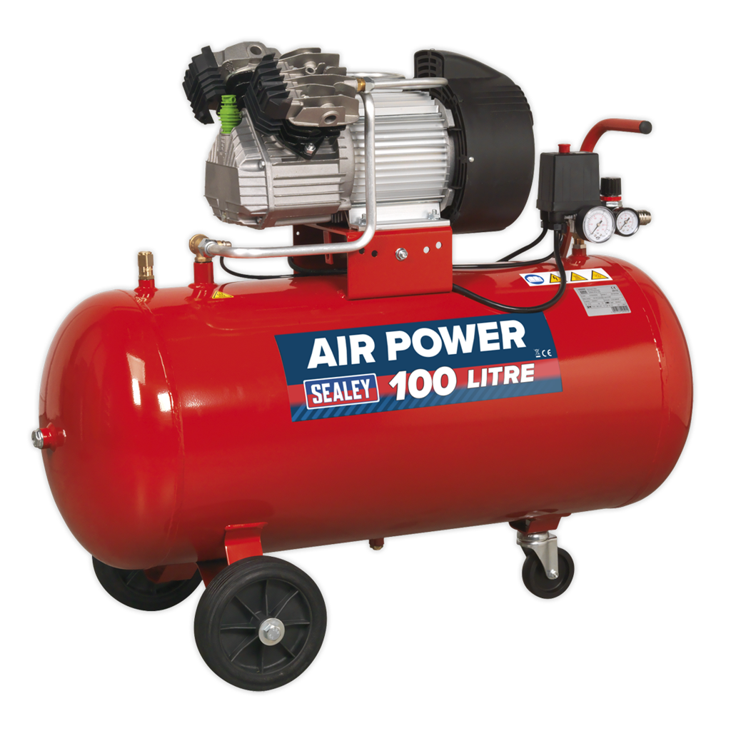 100L V-Twin Direct Drive Air Compressor 3hp