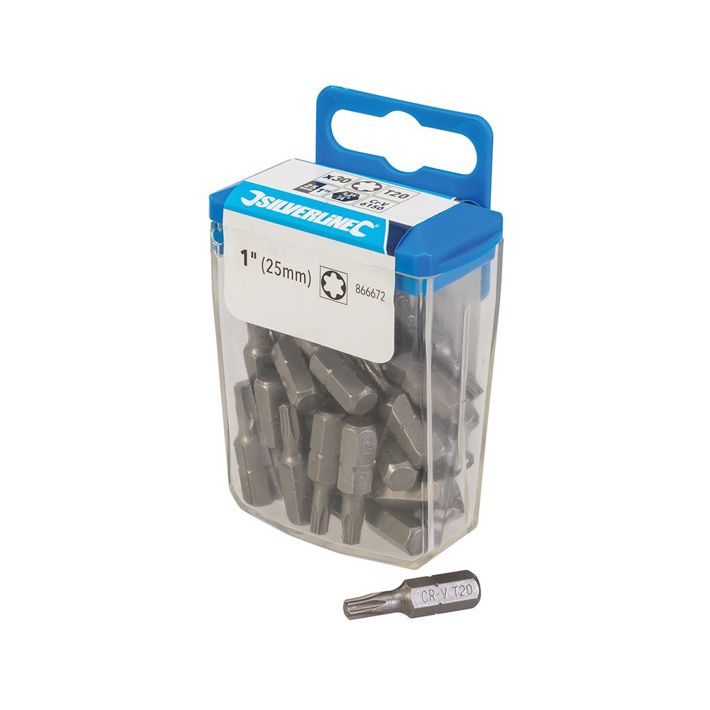 Silverline Trx Cr-V 6150 Screwdriver Bits 30pk - T20