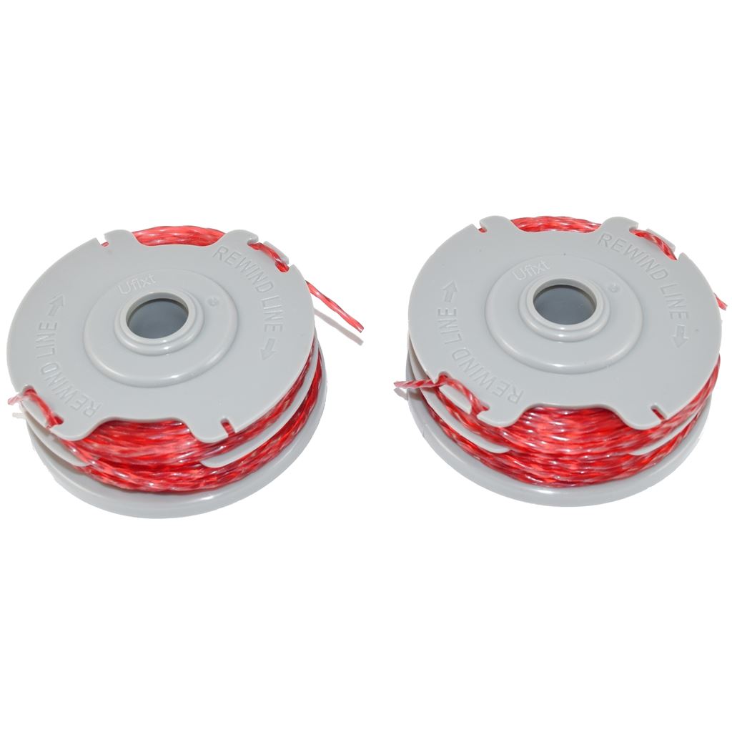 2 x Trimmer Strimmer Spool & Line Double Autofeed Compatible With Flymo FLY021 | Ufixt Replacement