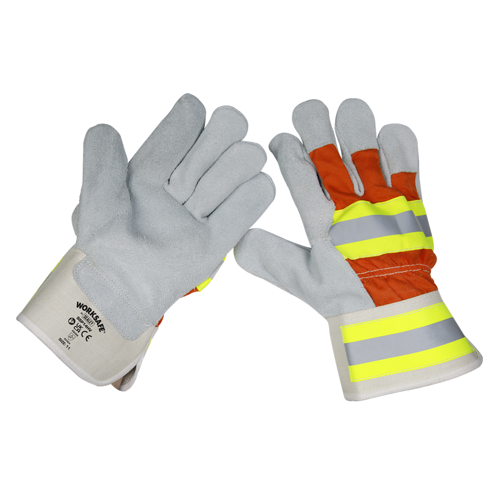 Worksafe&#174; Reflective Rigger&#39;s Gloves - Pack of 6 Pairs