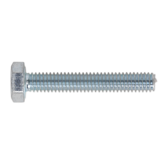 8.8 Zinc Plated HT Setscrew M4 x 25mm, DIN 933 - Pack of 50