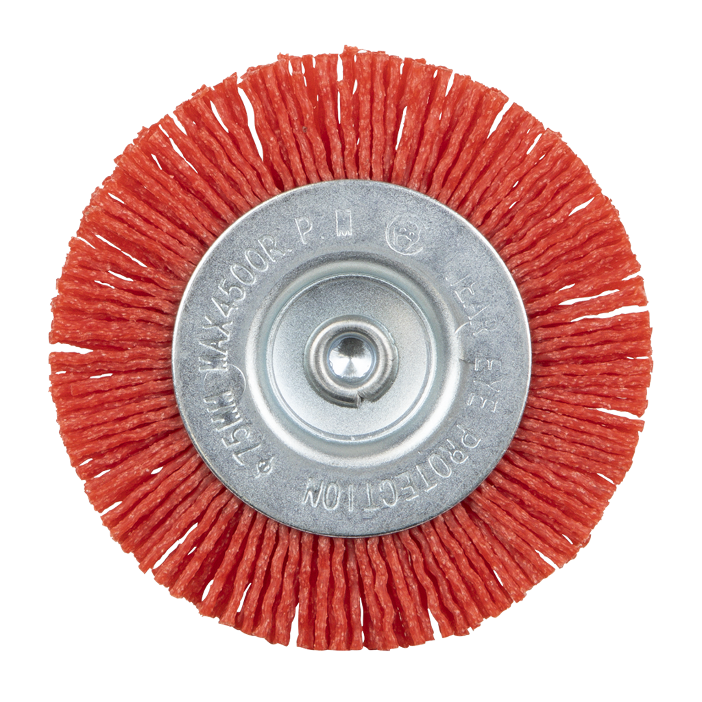 75mm Nylon Filament Circular Brush with 6mm Shaft