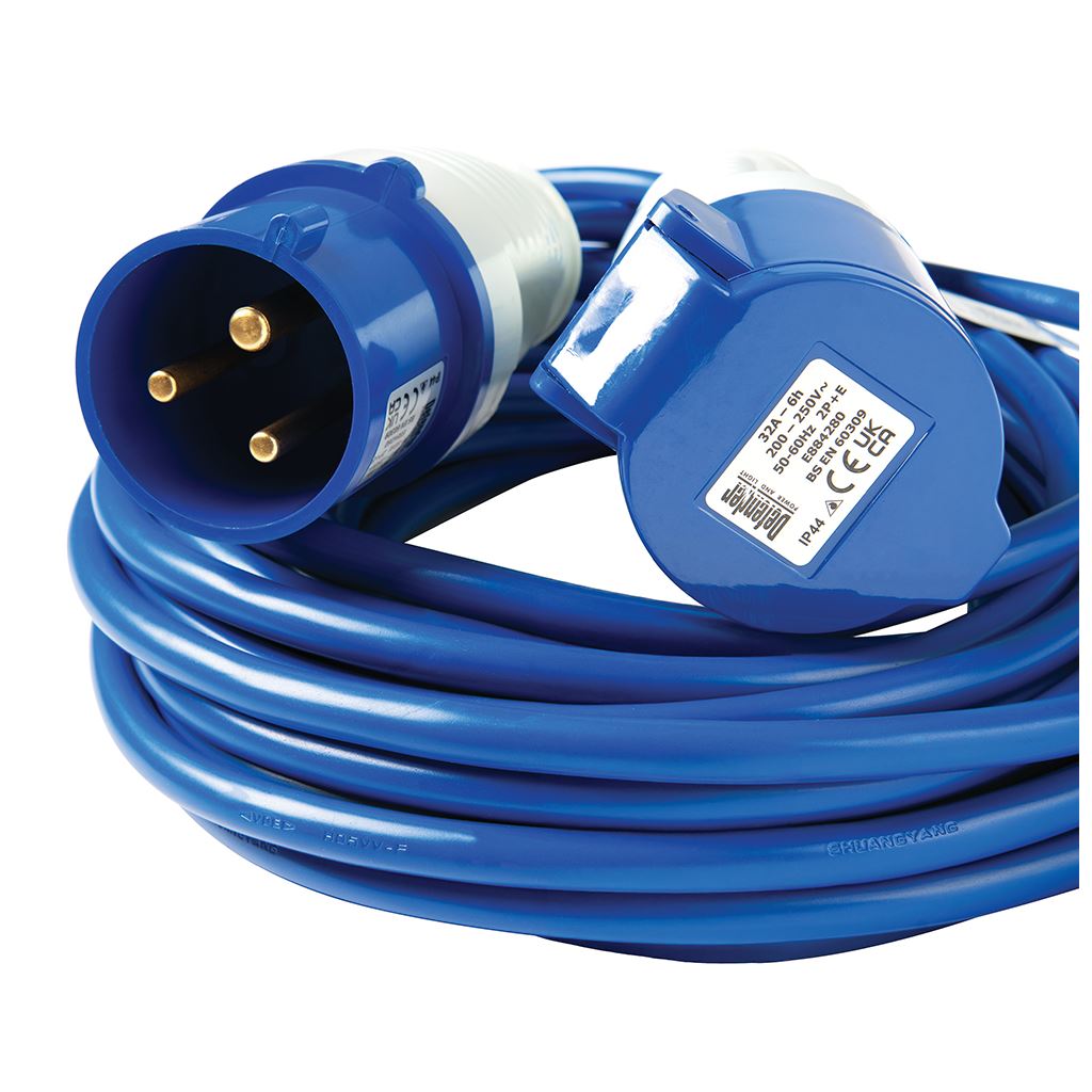 Defender Arctic Extension Lead Blue 2.5mm2 32A 14m - 230V