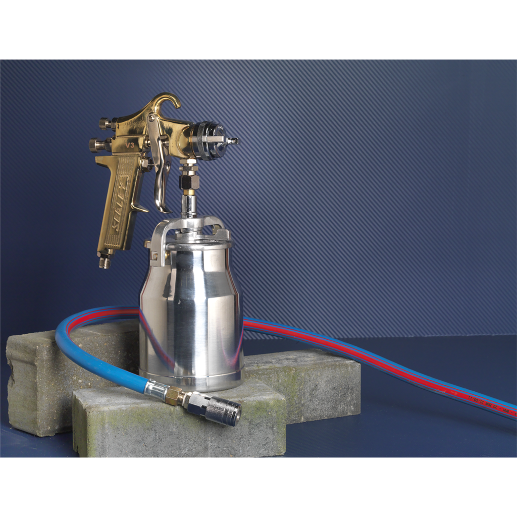 Workshop Gold Series Suction Feed Spray Gun 1.8mm Set-Up