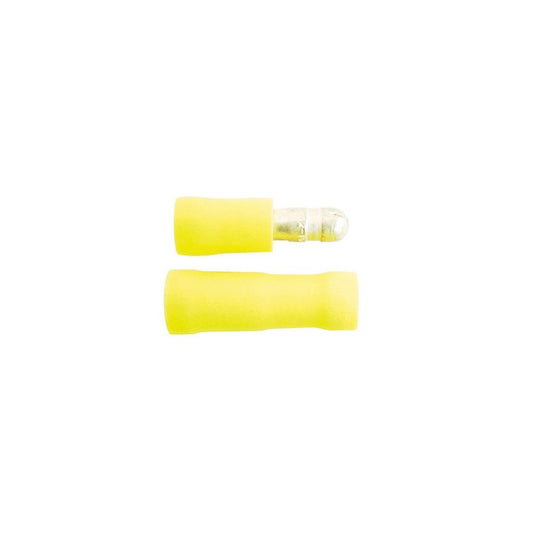 Wiring Connectors - Yellow - Male Bullet - Pack of 2