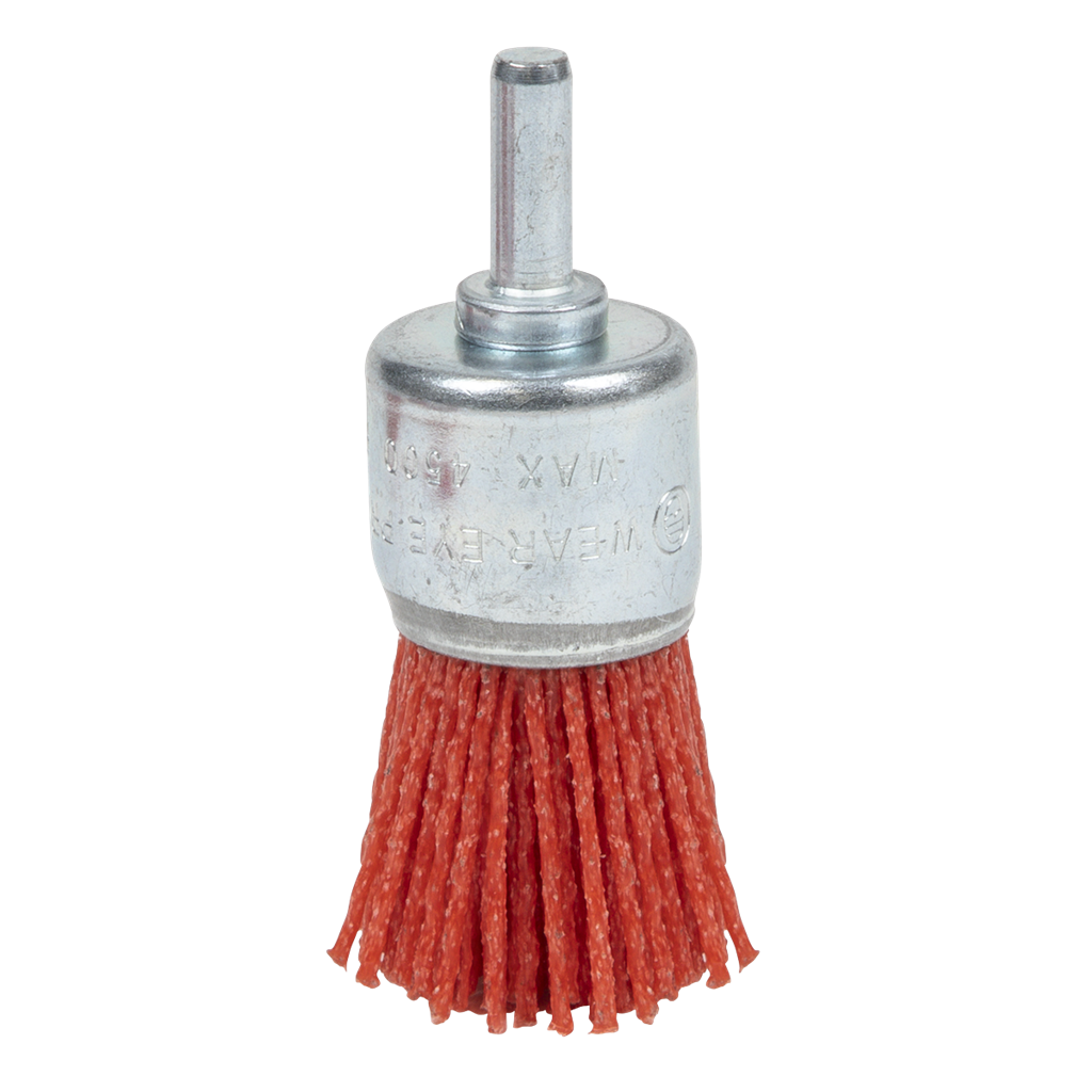 25mm Nylon Filament End Brush with 6mm Shaft