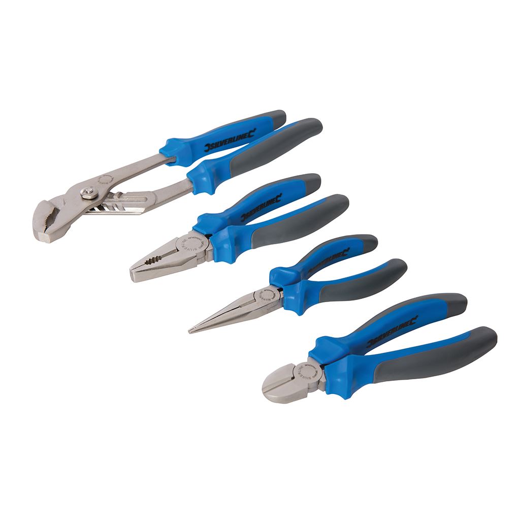 Silverline Expert Pliers Set 4pce - 4pce