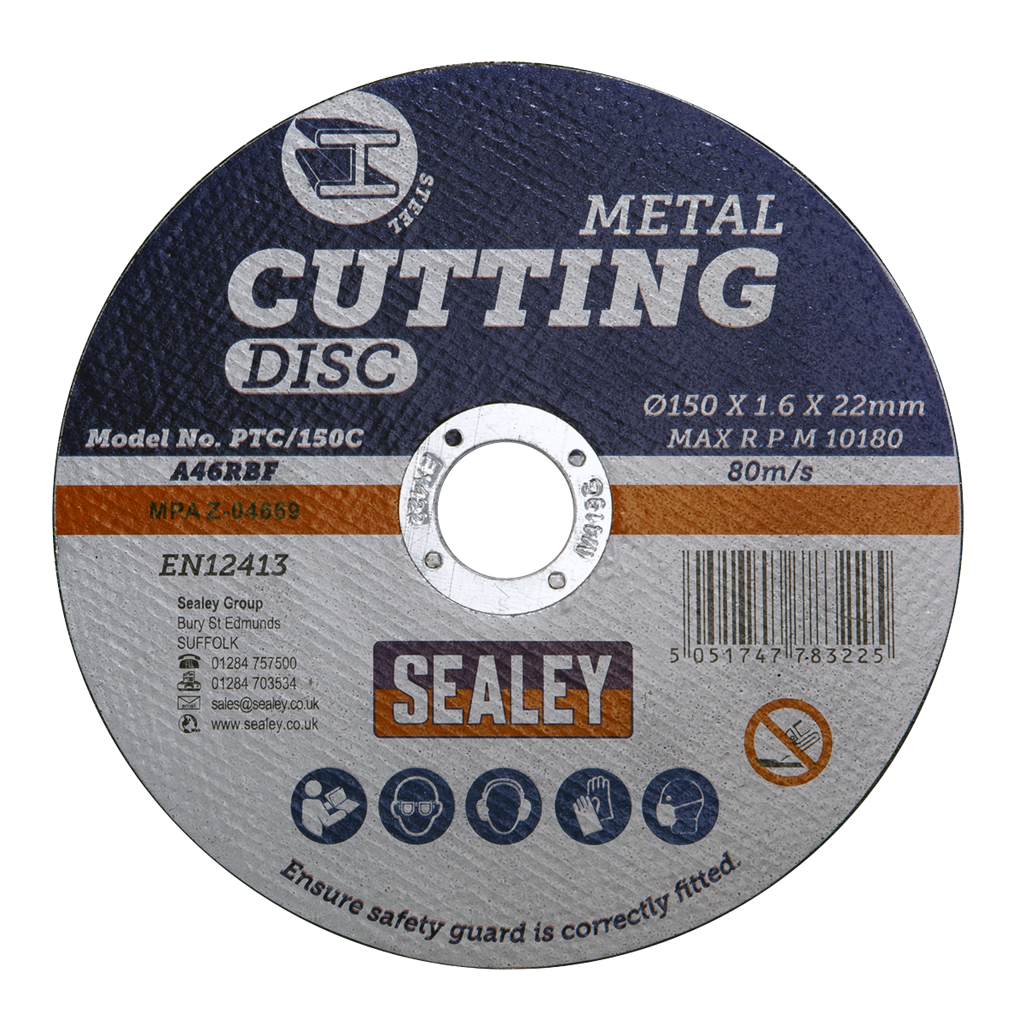 150 x 1.6mm Cutting Disc 22mm Bore