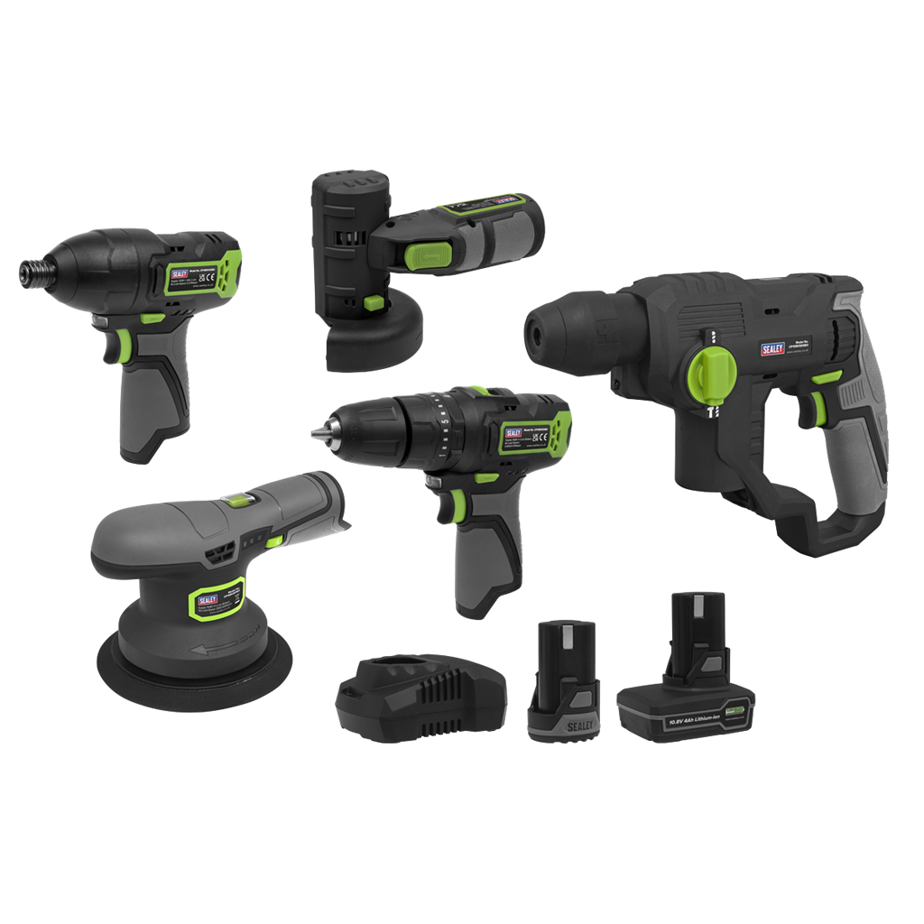 5 x SV10.8 Series Cordless Power Tool Kit 10.8V - 2 Batteries