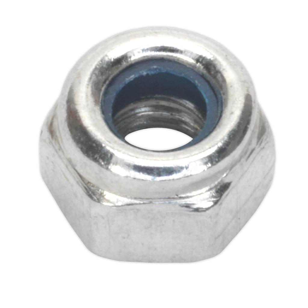 Zinc Plated Nylon Locknut M4, DIN 982 - Pack of 100