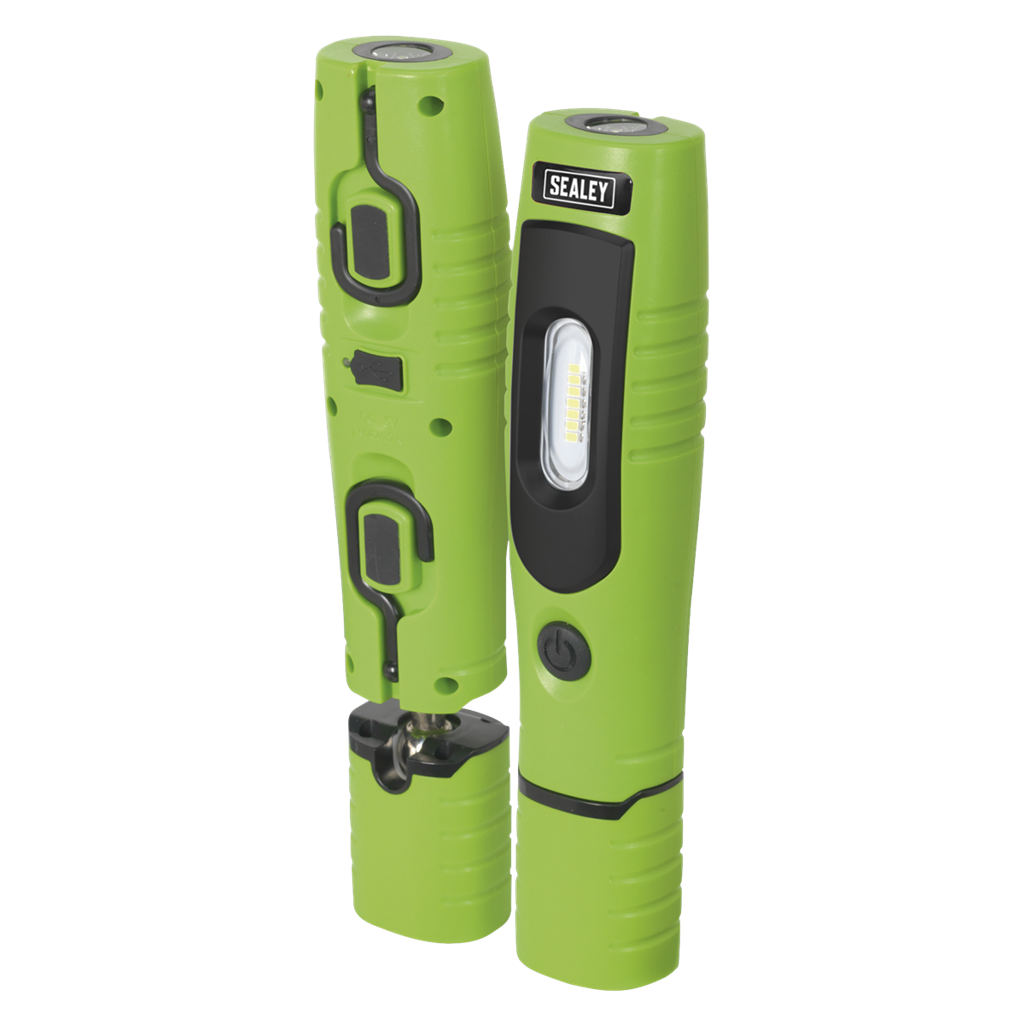 Rechargeable 360&#176; Inspection Light 4W & 3W SMD LED - Green