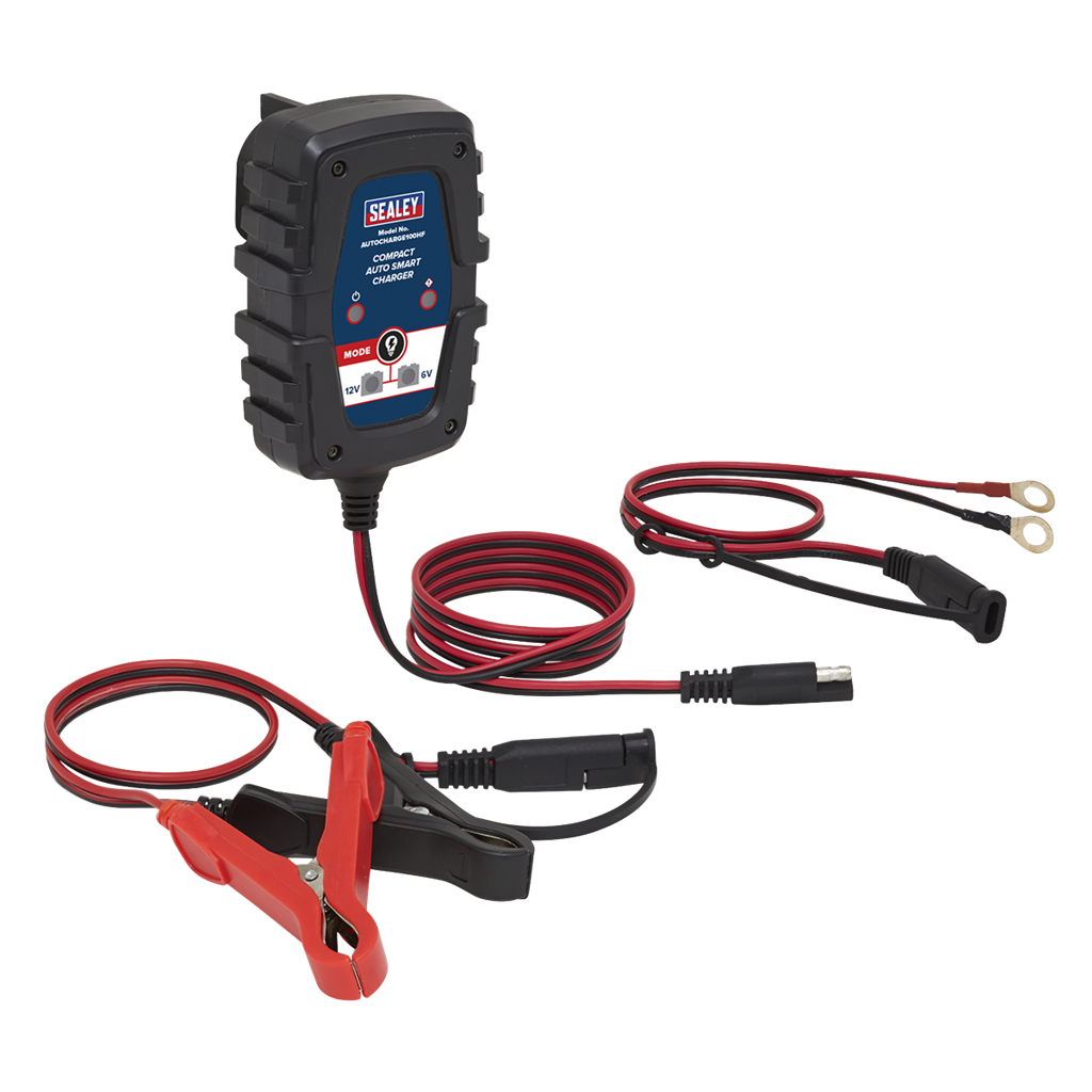 6/12V Compact Smart Trickle Charger & Maintainer 1A