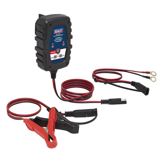 6/12V Compact Smart Trickle Charger & Maintainer 1A