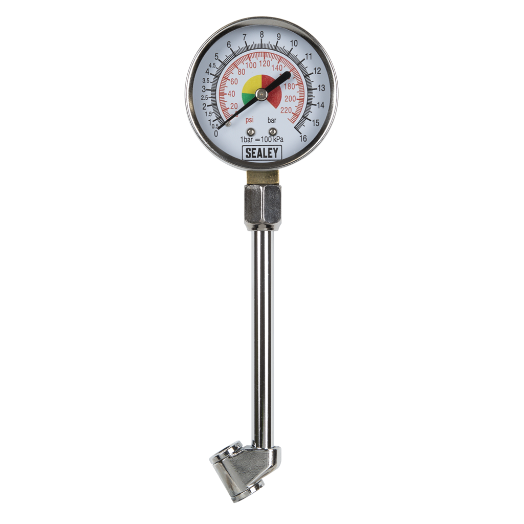 Twin Connector Tyre Pressure Gauge