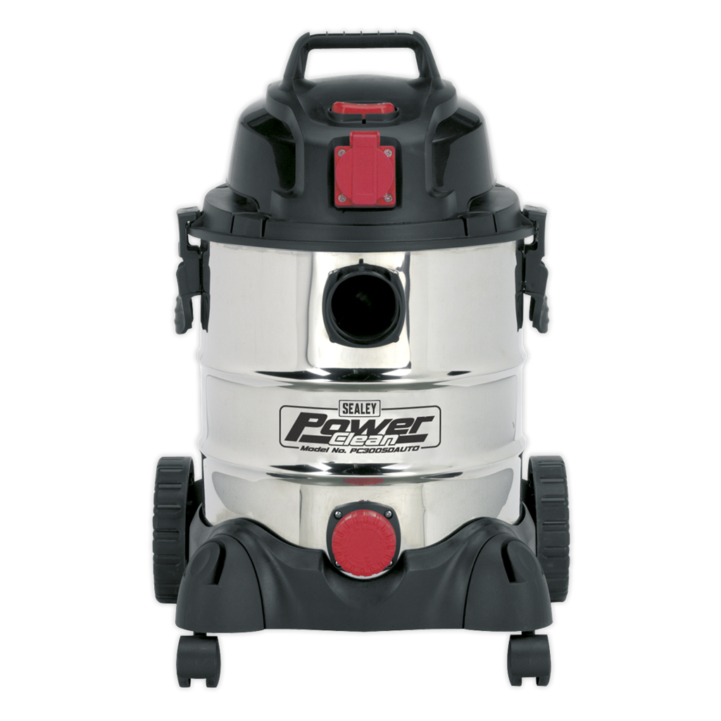 20L Industrial Vacuum Cleaner Wet & Dry with Stainless Drum & Auto Start 1400W/230V