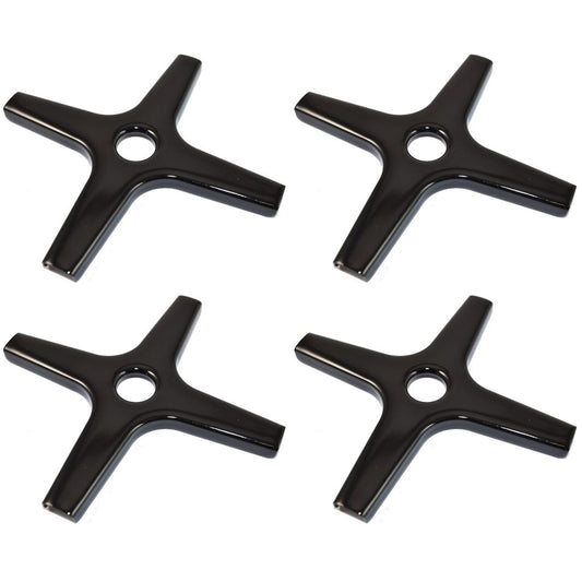 Pack of 4 Universal Ceramic Pan Supports & Moka Coffee Maker Stands – 126mm Gas Hob Reducers