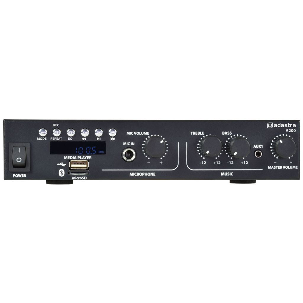 A200 Stereo PA Amplifier - Compact Mixer-Amp 2x100W