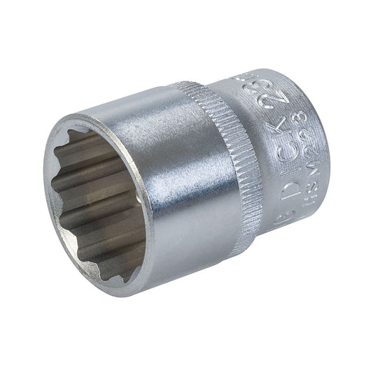 King Dick Socket SD 1/2" Metric 12pt - 23mm