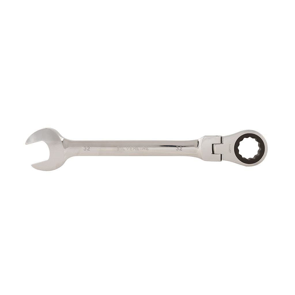 Silverline Flexible Head Ratchet Spanner - 32mm